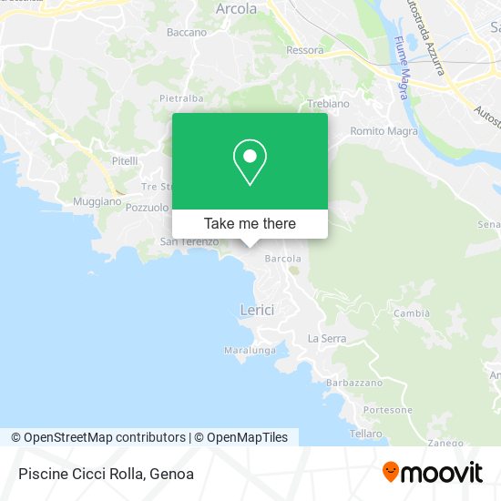 Piscine Cicci Rolla map