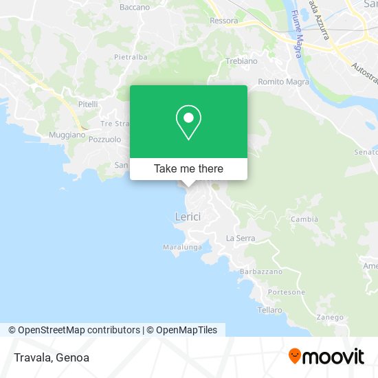 Travala map