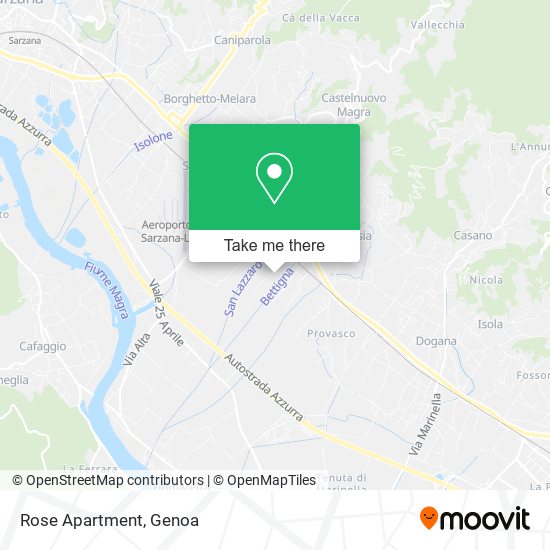 Rose Apartment map