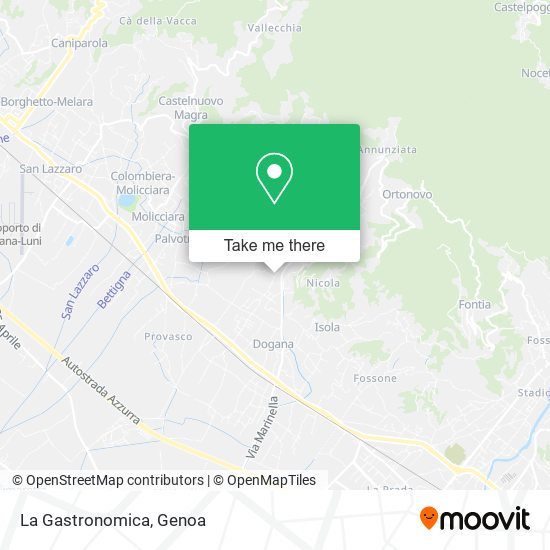 La Gastronomica map