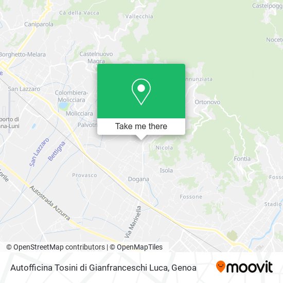 Autofficina Tosini di Gianfranceschi Luca map