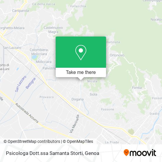 Psicologa Dott.ssa Samanta Storti map