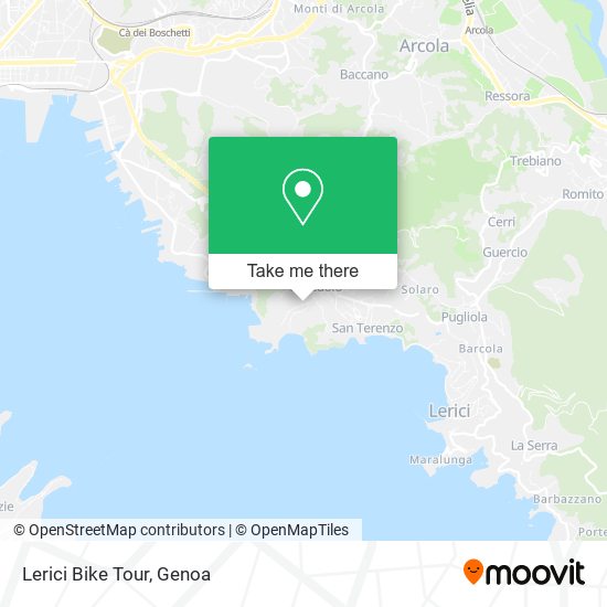 Lerici Bike Tour map