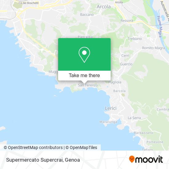 Supermercato Supercrai map