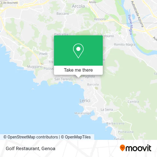 Golf Restaurant map