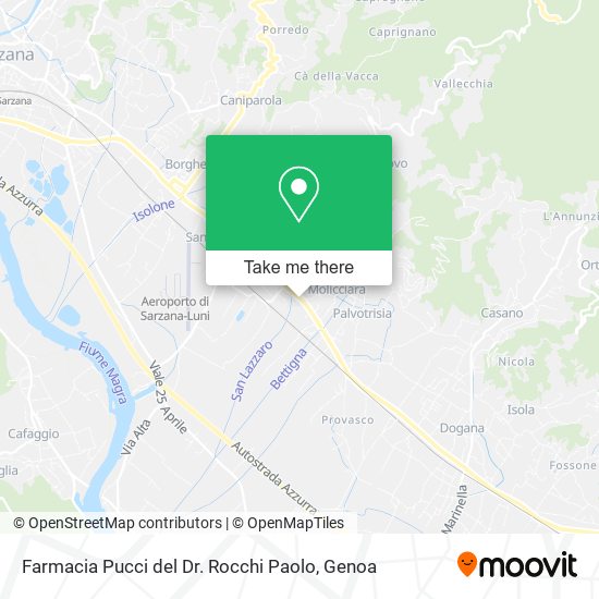 Farmacia Pucci del Dr. Rocchi Paolo map