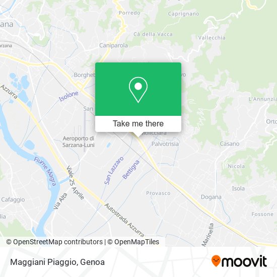 Maggiani Piaggio map