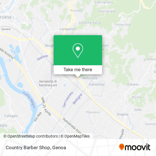 Country Barber Shop map