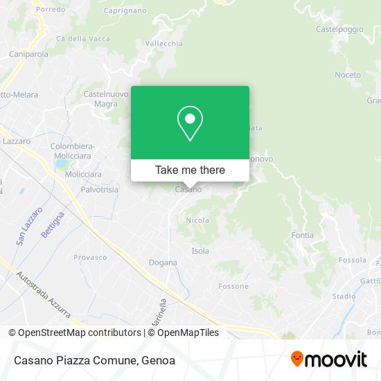 Casano Piazza Comune map