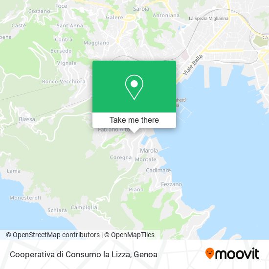 Cooperativa di Consumo la Lizza map