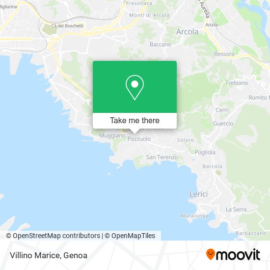 Villino Marice map