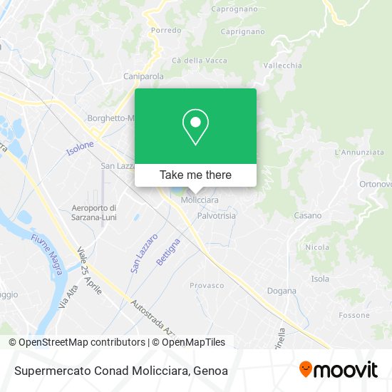 Supermercato Conad Molicciara map