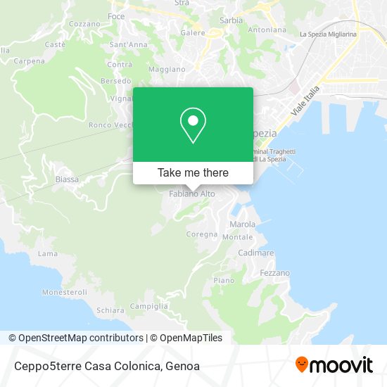 Ceppo5terre Casa Colonica map