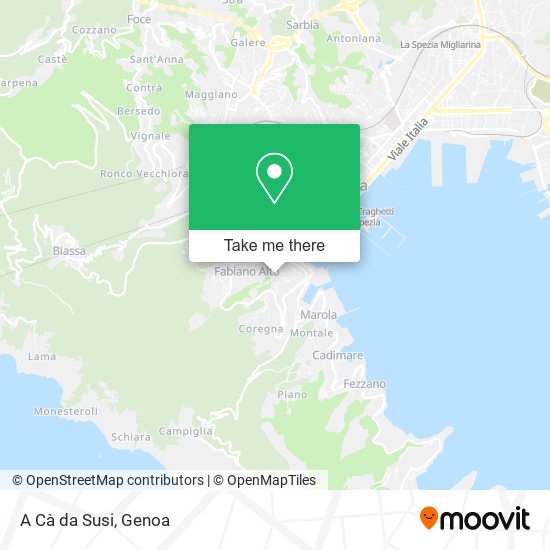 A Cà da Susi map