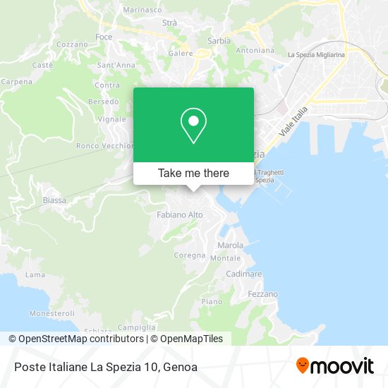Poste Italiane La Spezia 10 map