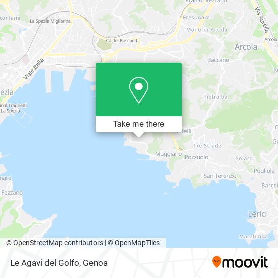 Le Agavi del Golfo map