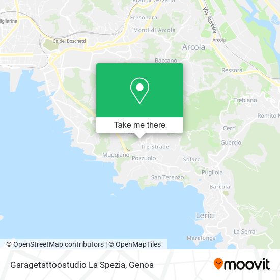 Garagetattoostudio La Spezia map