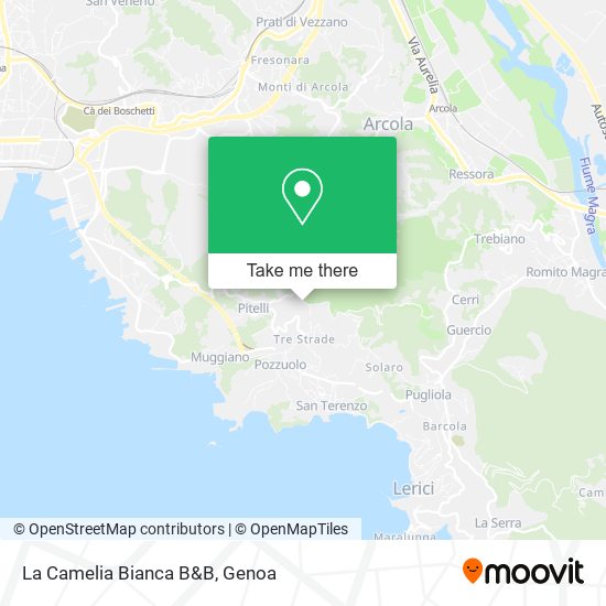 La Camelia Bianca B&B map