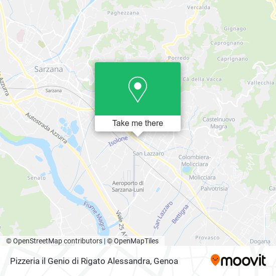 Pizzeria il Genio di Rigato Alessandra map