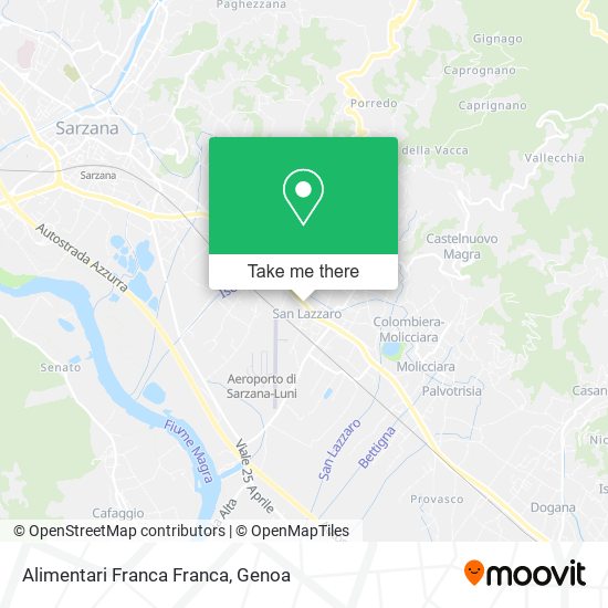 Alimentari Franca Franca map