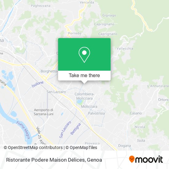 Ristorante Podere Maison Délices map