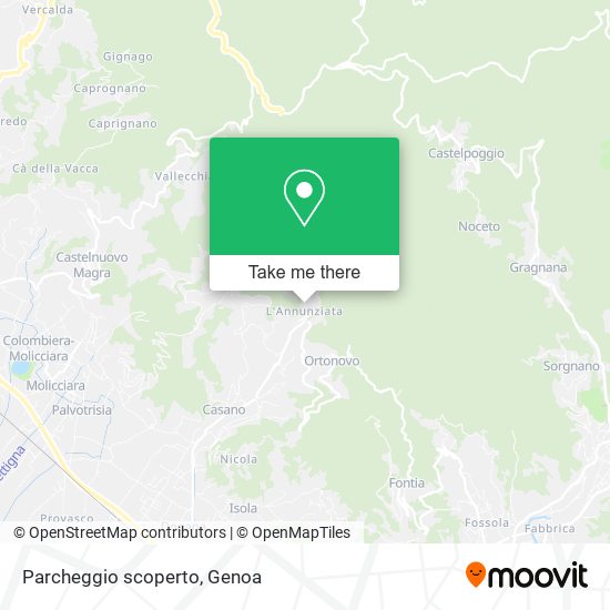 Parcheggio scoperto map