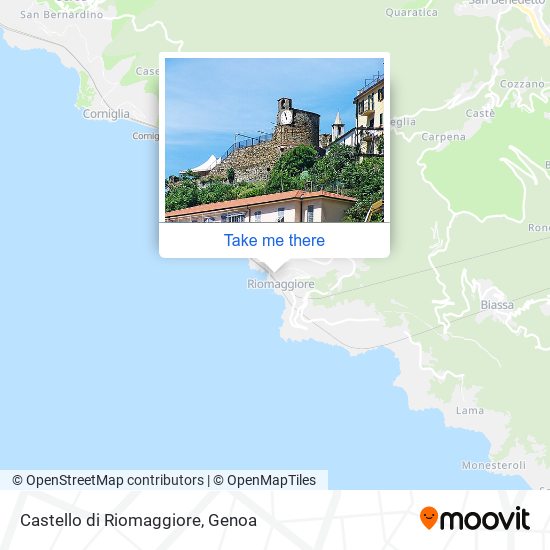 Castello di Riomaggiore map