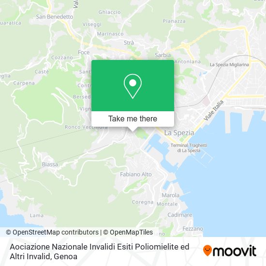 Aociazione Nazionale Invalidi Esiti Poliomielite ed Altri Invalid map