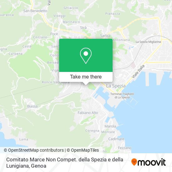 Comitato Marce Non Compet. della Spezia e della Lunigiana map