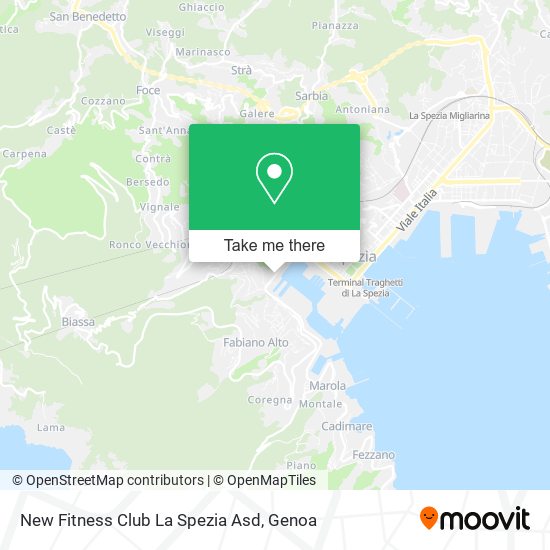 New Fitness Club La Spezia Asd map