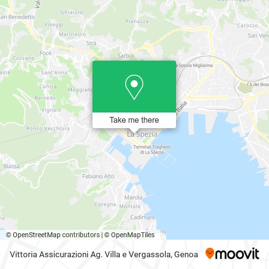 Vittoria Assicurazioni Ag. Villa e Vergassola map