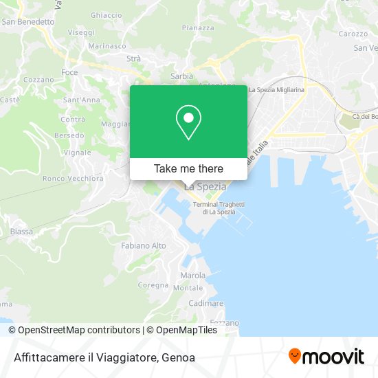 Affittacamere il Viaggiatore map