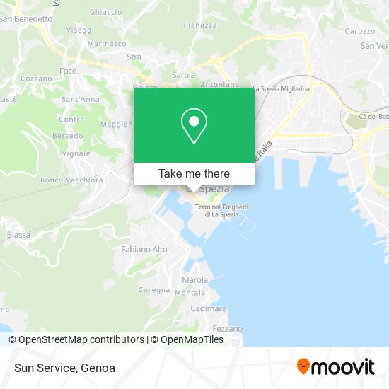 Sun Service map