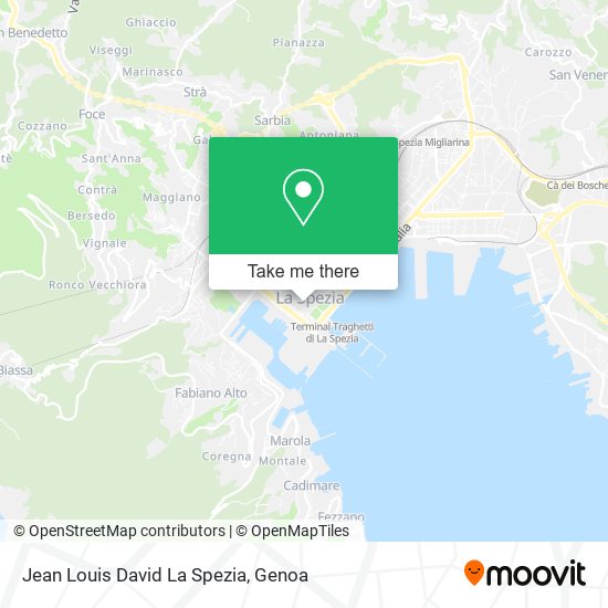 Jean Louis David La Spezia map