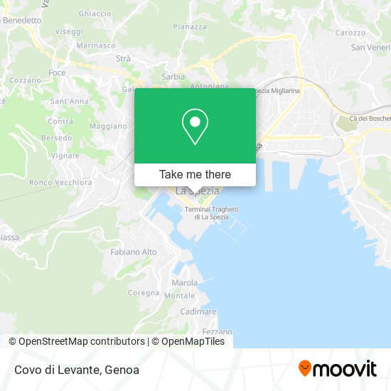 Covo di Levante map