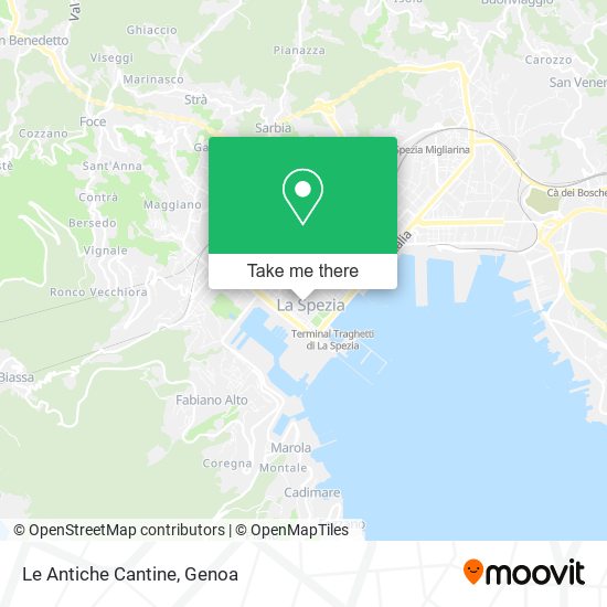 Le Antiche Cantine map