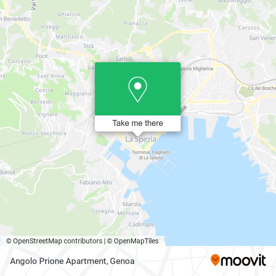 Angolo Prione Apartment map