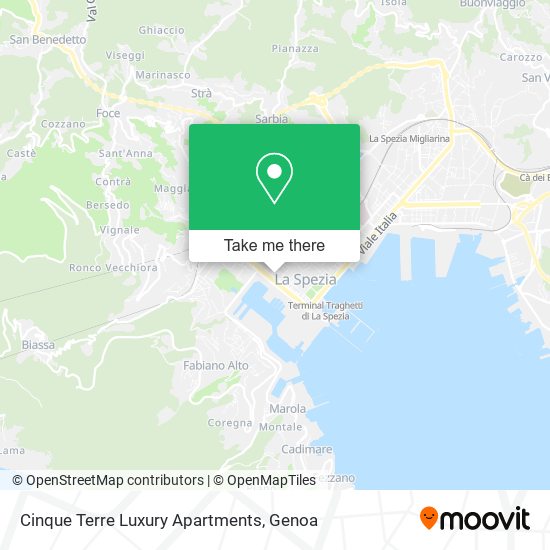 Cinque Terre Luxury Apartments map
