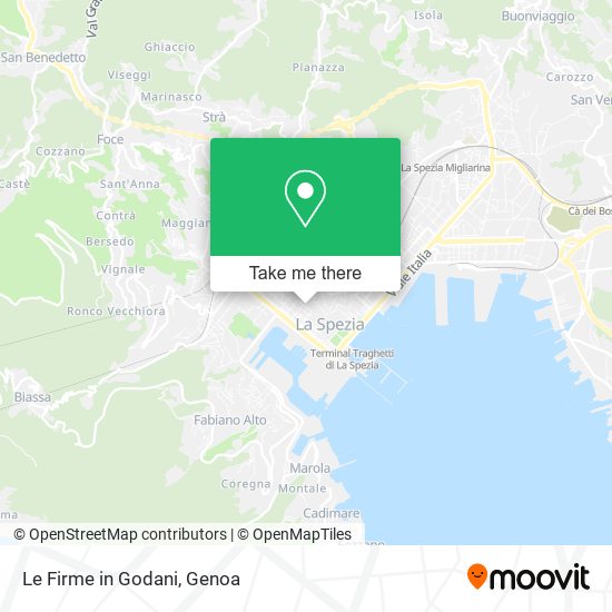 Le Firme in Godani map