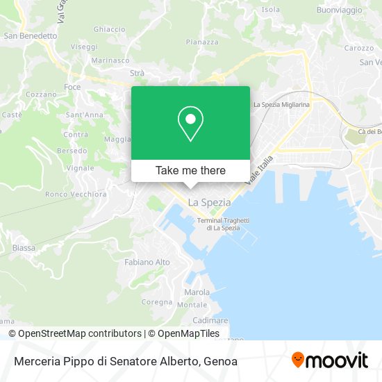 Merceria Pippo di Senatore Alberto map