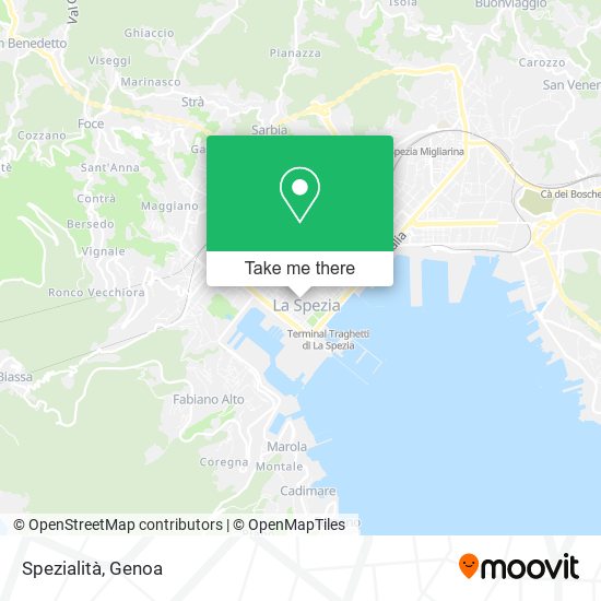 Spezialità map
