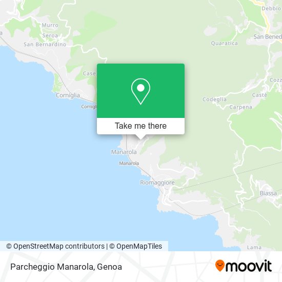 Parcheggio Manarola map