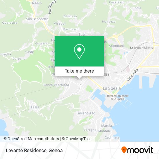 Levante Residence map