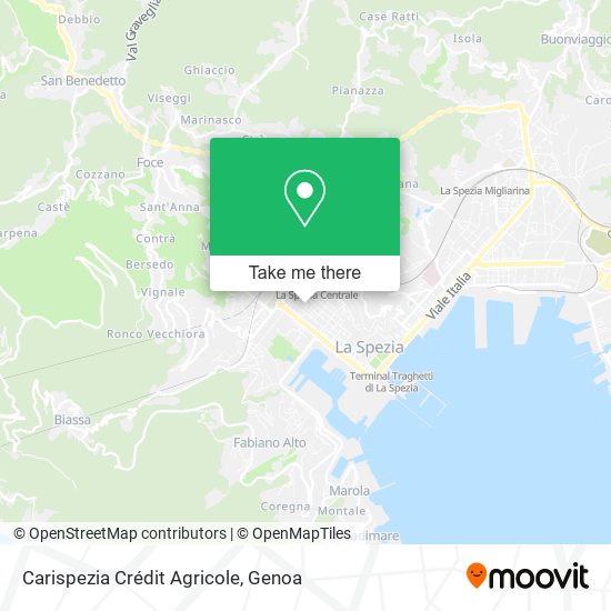 Carispezia Crédit Agricole map