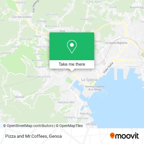 Pizza and Mr.Coffees map