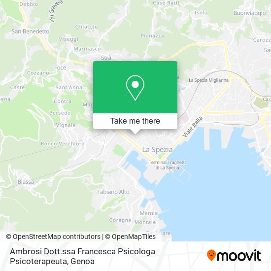 Ambrosi Dott.ssa Francesca Psicologa Psicoterapeuta map