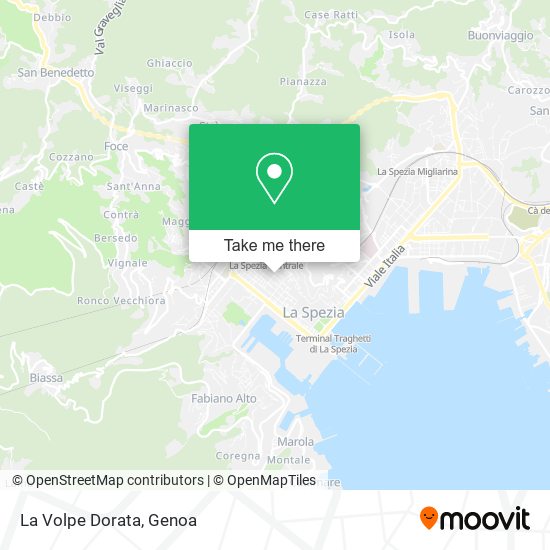 La Volpe Dorata map