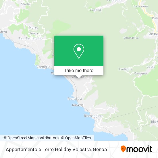 Appartamento 5 Terre Holiday Volastra map