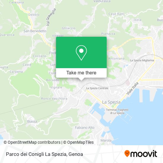 Parco dei Conigli La Spezia map