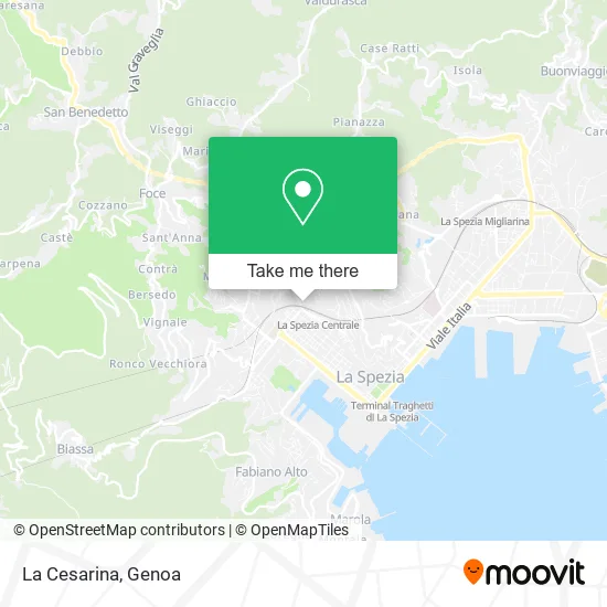 La Cesarina map